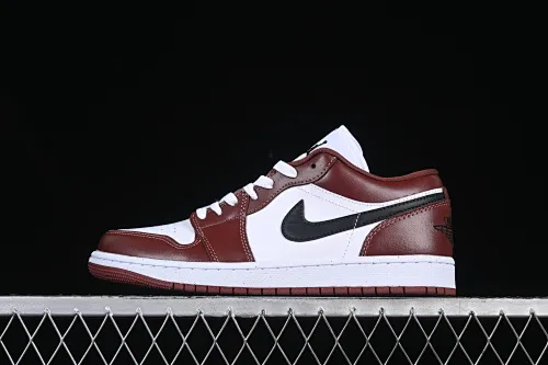 All categories Air Jordan Jordan series basketball shoes Air Jordan 1 Low G version pure original Air Jordan 1 Low AJ1 Joe 1 white wine red low-top cultural casual sneakers HF3148-102